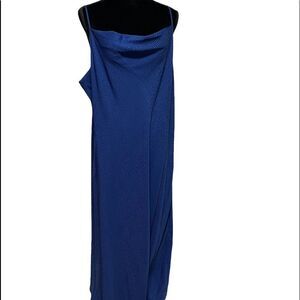 Royal Blue Plus slip dress royal blue  2X